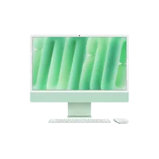 A green 2021 apple Imac with the matching magic mouse and matching keyboard