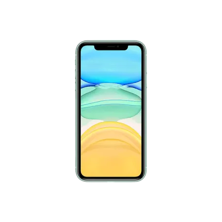 A front facing green iphone 11